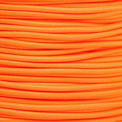 Kahage 2m Gummikordel - Hutgummi - Rundgummi, hochwertig, extra-stark in 3mm, Neonorange von Kahage