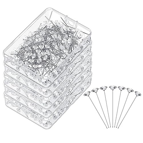 Kahdsvby 1000 Stück Anstecknadeln für Ansteckblumen, 3,8 Cm, Blumenstraußnadeln, Blumennadeln, Diamant-Strasssteine, Gerade Nadeln mit Kristallkopf Kahdsvby 1000 Stück Anstecknadeln für Ansteckblumen, 3,8 Cm, Blumenstraußnadeln, Blumennadeln, Diamant-Strasssteine, Gerade Nadeln mit Kristallkopf von Kahdsvby
