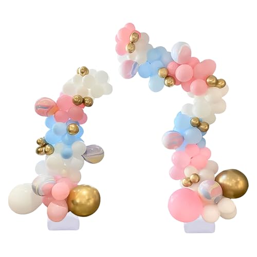 Kaichenyt Ballonbogen, Bodenhalterung mit 30* Ballonclips und Handpumpe & Knotenbinder Frei DIY Einfache Installation Hohe Stabilität für Eingangsdekoration Golden, Weiß Kaichenyt Ballonbogen, Bodenhalterung mit 30* Ballonclips und Handpumpe & Knotenbinder Frei DIY Einfache Installation Hohe Stabilität für Eingangsdekoration Golden, Weiß von Kaichenyt