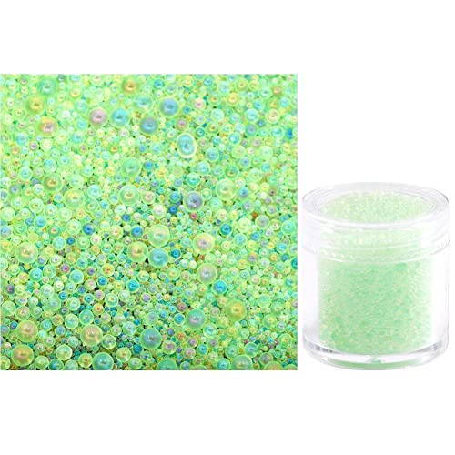 Mikro Kaviar Perlen, Gemischte Größe Kleine Glaskugeln Blasen Mikroperlen Für UV-Epoxidharzfüllung, Schmuckherstellung, Nagelkunst, Dekoration, 20g von Kaikso-In