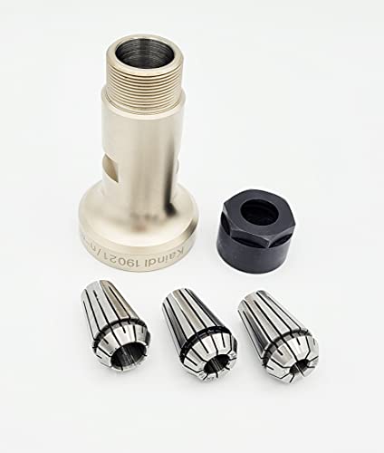Kaindl Frässcheiben + Zubehör (Multi Shaft Spannzangenaufnahme für Winkelschleifer inkl. Spannzangen 6,8,10mm - Neue Ausführung) von Kaindl