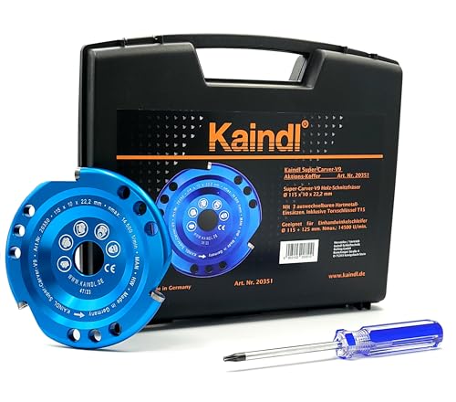 Kaindl Frässcheiben + Zubehör (Super-Carver V9 - Premium Holz-Schnitzfräser (Koffer)) von Kaindl