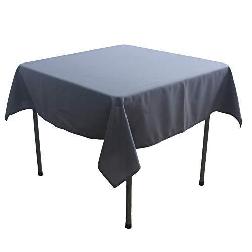 KaitatsuSen Quadratische Tischdecke aus Polyesterstoff, Anthrazit, 150x150cm von KaitatsuSen