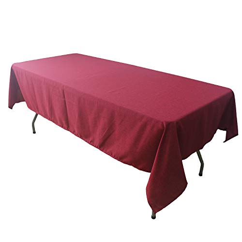 KaitatsuSen Rechteckige Tischdecke aus Polyester, rechteckig, 140 x 200 cm, Rot von KaitatsuSen