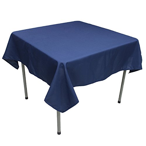 KaitatsuSen Quadratische Tischdecke aus Polyesterstoff, Marineblau, 150x150cm von KaitatsuSen