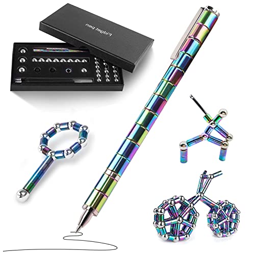 Kaiyingxin Magnetischer Kugelschreiber | Fidget Pen Spielzeug | Gravity Pen | Magnetic Pen | Magnet Stift | Magnet Pen | Coole Gadgets | Geschenke für Männer, Frauen, Kinder, Vatertagsgeschenk (Bunt) von Kaiyingxin
