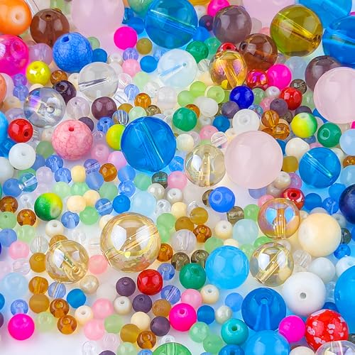 Glasperlen für Schmuckherstellung, bunte Lampwork-Perlen, gemischte Farben, Kristallperlen für selbstgemachte Halsketten, Armbänder, dekorative Hobby, Kunstfertigkeit, 0,5 kg Glasperlen für Schmuckherstellung, bunte Lampwork-Perlen, gemischte Farben, Kristallperlen für selbstgemachte Halsketten, Armbänder, dekorative Hobby, Kunstfertigkeit, 0,5 kg von Kaiyuan Dynasty