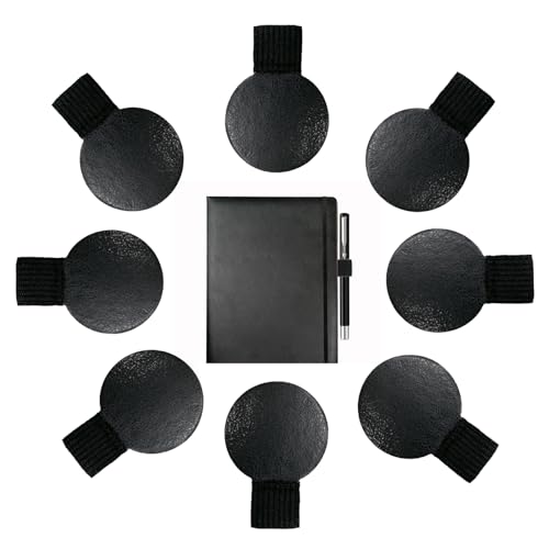 Kaizuca 8 Stück Elastische Stiftschlaufe, Pen Holder für Tagebuch, Stifthalter aus Leder, mit Elastischer Schlaufe, Wasserdicht und Kratzfest, für Notizbuch, Planer, Kalender, Klemmbretter (Schwarz) Kaizuca 8 Stück Elastische Stiftschlaufe, Pen Holder für Tagebuch, Stifthalter aus Leder, mit Elastischer Schlaufe, Wasserdicht und Kratzfest, für Notizbuch, Planer, Kalender, Klemmbretter (Schwarz) von Kaizuca