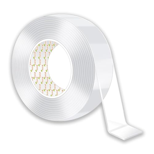 Nano Tape doppelseitiges Klebeband, 3m x 24mm, mit Haustierschutzfolie, Montageband, abnehmbar und spurlos, für Teppich, Fotorahmen, Küche, Zuhause Nano Tape doppelseitiges Klebeband, 3m x 24mm, mit Haustierschutzfolie, Montageband, abnehmbar und spurlos, für Teppich, Fotorahmen, Küche, Zuhause von Kajal