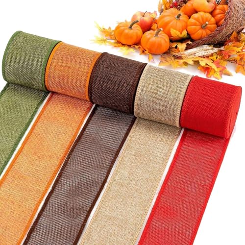 Juteband mit Draht, Herbstkante für rustikale Geschenkverpackungen, Hochzeitsdekoration und saisonale Bastelprojekte Juteband mit Draht, Herbstkante für rustikale Geschenkverpackungen, Hochzeitsdekoration und saisonale Bastelprojekte von Kajfjad