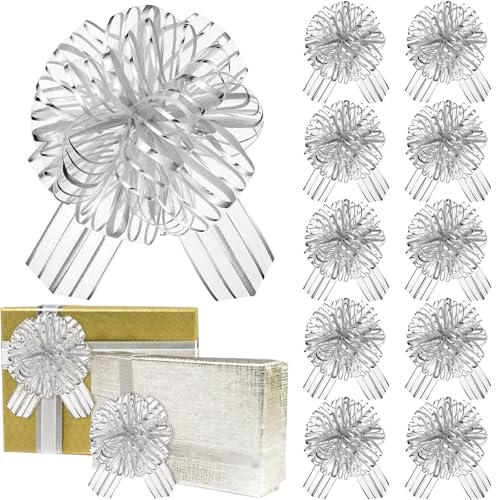Organza-Schleifen, 10-teiliges großes Geschenkpapier-Set für Weihnachten, Hochzeit und Feiertagsparty-Dekorationen Organza-Schleifen, 10-teiliges großes Geschenkpapier-Set für Weihnachten, Hochzeit und Feiertagsparty-Dekorationen von Kajfjad