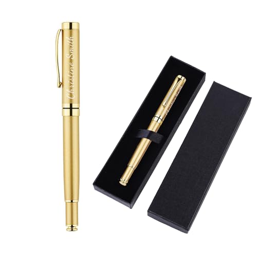 KakaTify Personalisierte Kugelschreiber, personalisierbar, schwarze Tinte, gravierter Stift mit Namensnachricht, Logo, für Männer, Frauen, Studenten, Lehrer, Business-Slogan KakaTify Personalisierte Kugelschreiber, personalisierbar, schwarze Tinte, gravierter Stift mit Namensnachricht, Logo, für Männer, Frauen, Studenten, Lehrer, Business-Slogan von KakaTify