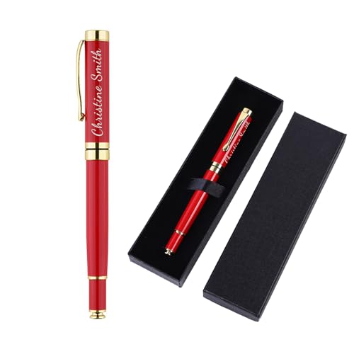 KakaTify Personalisierte Kugelschreiber, personalisierbar, schwarze Tinte, gravierter Stift mit Namensnachricht, Logo, für Männer, Frauen, Studenten, Lehrer, Business-Slogan KakaTify Personalisierte Kugelschreiber, personalisierbar, schwarze Tinte, gravierter Stift mit Namensnachricht, Logo, für Männer, Frauen, Studenten, Lehrer, Business-Slogan von KakaTify