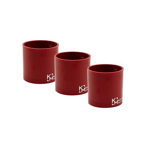 KalaMitica - 3 Stück 6,5 cm magnetische Zylinder - Magnetische Stifthalter, Markerhalter, Blumentöpfe für Magnettafel, Kühlschrank und Metalloberflächen - Rot KalaMitica - 3 Stück 6,5 cm magnetische Zylinder - Magnetische Stifthalter, Markerhalter, Blumentöpfe für Magnettafel, Kühlschrank und Metalloberflächen - Rot von KalaMitica