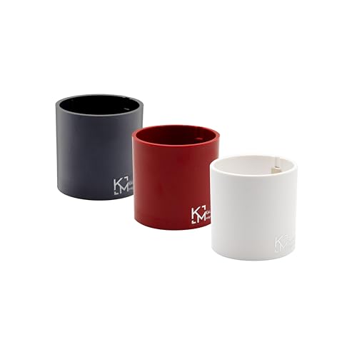 KalaMitica - 3 Stück 6,5 cm magnetische Zylinder - Magnetische Stifthalter, Markerhalter, Blumentöpfe für Magnettafel, Kühlschrank und Metalloberflächen - Weiß, Rot, Bleifarbe KalaMitica - 3 Stück 6,5 cm magnetische Zylinder - Magnetische Stifthalter, Markerhalter, Blumentöpfe für Magnettafel, Kühlschrank und Metalloberflächen - Weiß, Rot, Bleifarbe von KalaMitica
