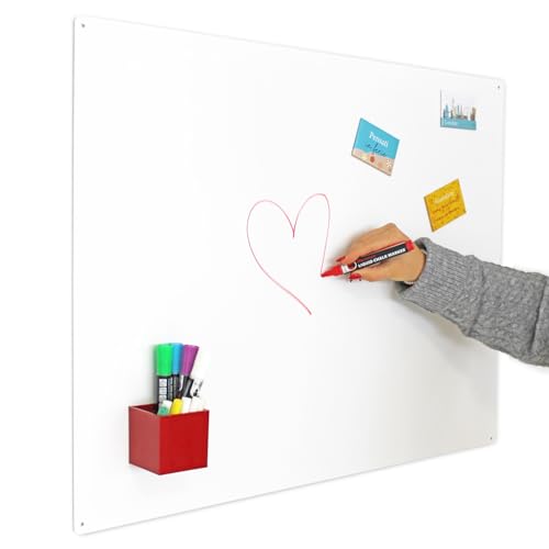 KalaMitica Magnettafel - Kreidetafel Magnetisch, Magnetpinnwand für jede Art von Magneten - Raues Weiß - 74x57 cm KalaMitica Magnettafel - Kreidetafel Magnetisch, Magnetpinnwand für jede Art von Magneten - Raues Weiß - 74x57 cm von KalaMitica