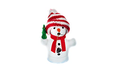 Kaladia Räucherkerzenhalter „Weihnachts-Lokomotive“ mit Weihnachtsmann – liebevoll gestaltete Holzfigur für Festliche Stimmung - Maße: 24 x 7,5 x 11 cm - für Räucherkerzen der Größe M von Kaladia