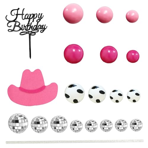 21pcs/set Cowgirl Cake Dekorationen Western Disco Cowgirl Cake Topper mit Hut, Ball und mehr Themenpartydekorationen für Western 21pcs/set Cowgirl Cake Dekorationen Western Disco Cowgirl Cake Topper mit Hut, Ball und mehr Themenpartydekorationen für Western von Kalastussaari