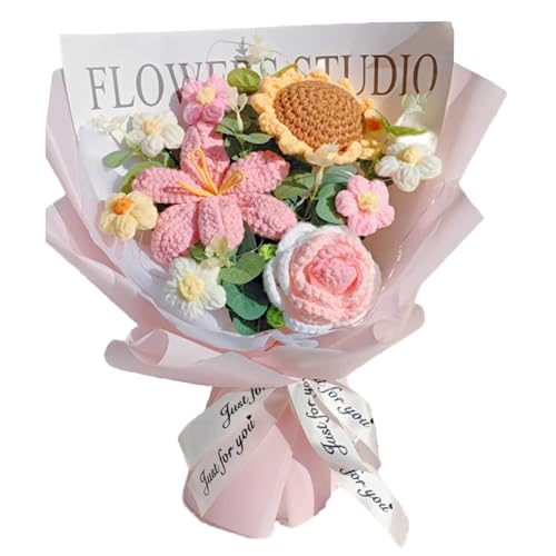 Kalastussaari Häkelblumenstrauß, lebensechte Rose Häkelblumen, weiche gestrickte Blumen für den Muttertag Valentinstag Geburtstagsgeburtstag Geschenke Kalastussaari Häkelblumenstrauß, lebensechte Rose Häkelblumen, weiche gestrickte Blumen für den Muttertag Valentinstag Geburtstagsgeburtstag Geschenke von Kalastussaari