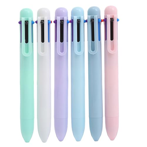 Kalastussaari Multicolor-Stift, 6pcs 6-in-1 Multicolor-Kugelschreiber 0, 5-mm-Feinpunkt Einziehbarer mehrfarbiger Stifte, farbenfrohe Stifte für Schulbüroversorgungen Schülern Krankenschwester Kalastussaari Multicolor-Stift, 6pcs 6-in-1 Multicolor-Kugelschreiber 0, 5-mm-Feinpunkt Einziehbarer mehrfarbiger Stifte, farbenfrohe Stifte für Schulbüroversorgungen Schülern Krankenschwester von Kalastussaari