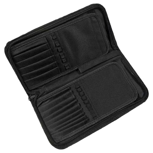 Kalastussaari Pinselhalter, Kunstspeicher, Reißverschluss in Pinsel, schwarzer Leinwandtasche für 15 Pinsel/10.8x5.4x1.2 Kalastussaari Pinselhalter, Kunstspeicher, Reißverschluss in Pinsel, schwarzer Leinwandtasche für 15 Pinsel/10.8x5.4x1.2 von Kalastussaari
