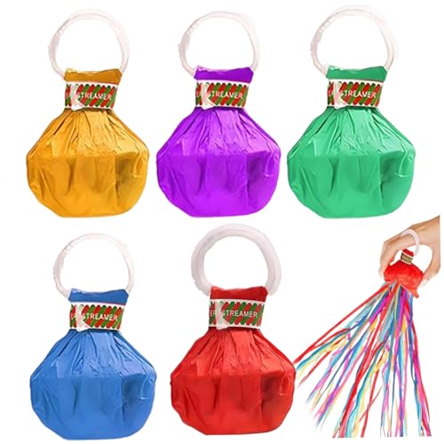 Streamer Poppers 5pcs 3, 7x3 Zoll Keine Mess-Streamer Multi-Color Paper Party Poppers Hand werfen Konfetti für Geburtstag Hochzeitsfeier Feierlichkeiten keine Mess- Streamer Poppers 5pcs 3, 7x3 Zoll Keine Mess-Streamer Multi-Color Paper Party Poppers Hand werfen Konfetti für Geburtstag Hochzeitsfeier Feierlichkeiten keine Mess- von Kalastussaari