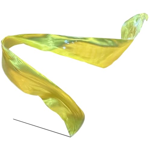 Tanzbänder, 98 Seidenstreamer mit Teleskopstange, Golden Gymnastics Requisiten für Auftritte (2pcs) von Kalastussaari