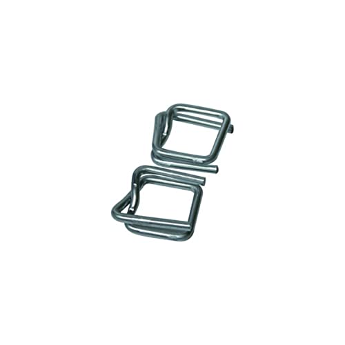 KALEMBAL Selbstsichernde Stahlschnalle 13 mm zum Umreifen von Kunststoff- oder Textilbändern (x1000 Stück) von Kalembal