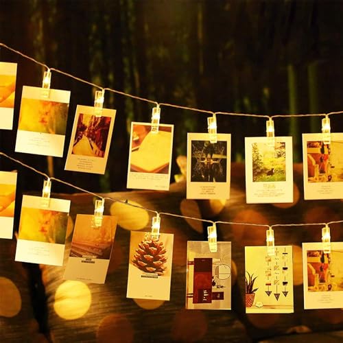 Kaleora LED Fotoclip Lichterkette, 3 Meter 20 LEDs Lichterkette mit Klammern Batteriebetrieben, Warmweiß Lichterketten Fotoclips für Weihnachten, Hochzeiten, Wohnzimmer, Wand, Party Deko Kaleora LED Fotoclip Lichterkette, 3 Meter 20 LEDs Lichterkette mit Klammern Batteriebetrieben, Warmweiß Lichterketten Fotoclips für Weihnachten, Hochzeiten, Wohnzimmer, Wand, Party Deko von Kaleora