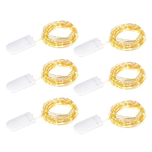Kaleora LED Lichterkette, 2m, 20 LEDs, Warmweiß, Knopfbatterie-Betrieb, 6er-Set Kaleora LED Lichterkette, 2m, 20 LEDs, Warmweiß, Knopfbatterie-Betrieb, 6er-Set von Kaleora
