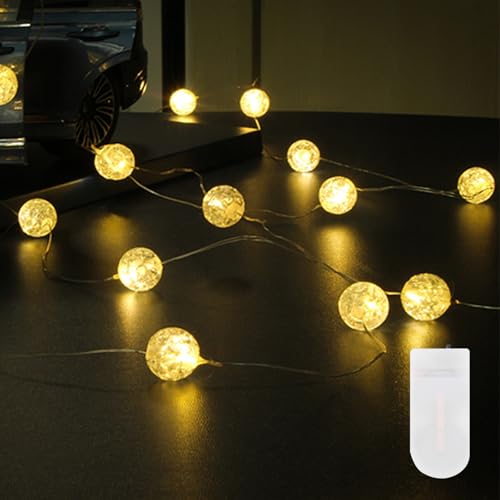 Kaleora Lichterkette Kristall Kugeln, 2M 20 LED Lichterkette Kristallkugeln mit 2 x CR2032 Batterie, Warmweiß Kristall Kugeln Lichterketten für Weihnachten, Halloween, Valentinstag, Party Dekoration Kaleora Lichterkette Kristall Kugeln, 2M 20 LED Lichterkette Kristallkugeln mit 2 x CR2032 Batterie, Warmweiß Kristall Kugeln Lichterketten für Weihnachten, Halloween, Valentinstag, Party Dekoration von Kaleora