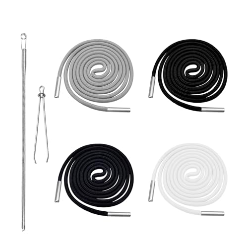 Kordel für Jogginghose Kordel für Hoodie - 140cm Kordelband für Hosen Kordel, Band für Jogginghose, Hosenband, Hosenbänder, Jogginghose Band, Bänder für Jogginghose Ersatz mit Durchziehnadel (4+1+1) Kordel für Jogginghose Kordel für Hoodie - 140cm Kordelband für Hosen Kordel, Band für Jogginghose, Hosenband, Hosenbänder, Jogginghose Band, Bänder für Jogginghose Ersatz mit Durchziehnadel (4+1+1) von Kalexion