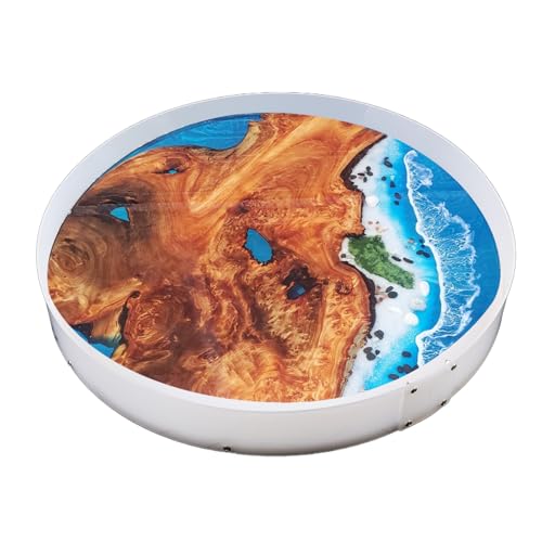 Kalinta Harzform, groß, rund, tief, 61 cm, wiederverwendbar, Epoxidharz, runde Formen für Uhren, Serviertablett, Beistelltisch, Blumen-Konservierungsstrauß Kalinta Harzform, groß, rund, tief, 61 cm, wiederverwendbar, Epoxidharz, runde Formen für Uhren, Serviertablett, Beistelltisch, Blumen-Konservierungsstrauß von Kalinta