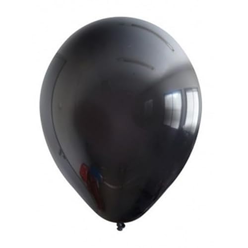 Kalisan Latex-Luftballons (25 Stück) (Einheitsgröße) (schwarz) von Kalisan