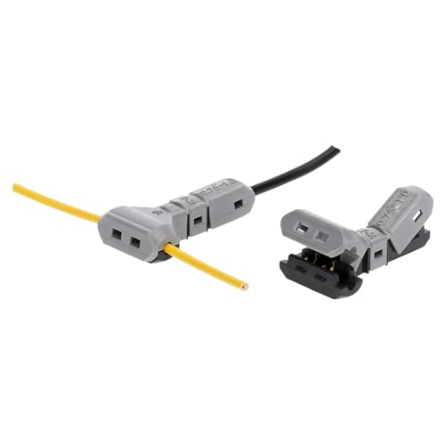 10 Stück Kalitec 14617 T-2 Schneid-Klemm-T-Verbinder 0,75-1,0 mm² I Kabelabzweigverbinder I Schnellverbinder T-Form Kupfer I elektrische Kabelklemme I KFZ Abzweigverbinder von Kalitec