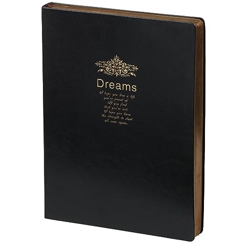 Kalpa Dreams A4 Jahrgang Notizbuch Goldtrim Schwarz Kalpa Dreams A4 Jahrgang Notizbuch Goldtrim Schwarz von Kalpa