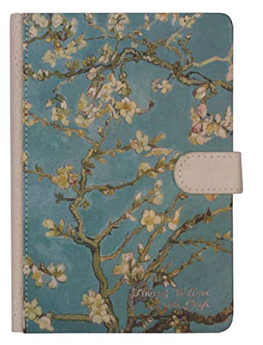 Luxuriöses kleines blaues Notizbuch mit einer schönen Zeichnung von Vincent van Gogh auf der Vorder- und Rückseite. Ein Notizbuch im Format A5 mit hochwertigen, dicken, cremefarbenen Seiten Luxuriöses kleines blaues Notizbuch mit einer schönen Zeichnung von Vincent van Gogh auf der Vorder- und Rückseite. Ein Notizbuch im Format A5 mit hochwertigen, dicken, cremefarbenen Seiten von Kalpa