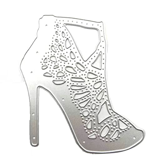 1 x Stanzform für Damen, modisch, hohl, High Heels, Schuhe, Prägeschablone, Papier-Stanzform von Kalttoy