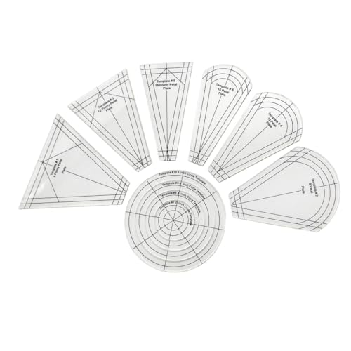 10 Stück/Set normale Teller-Vorlagen zum Nähen, Patchworken, Quilten, Lineal 10 Stück/Set normale Teller-Vorlagen zum Nähen, Patchworken, Quilten, Lineal von Kalttoy
