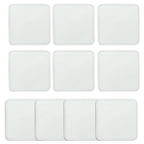 10 Stück Blanko-Aufnäher zum Aufbügeln für Mützen, Hemden, Kleidung von Kalttoy