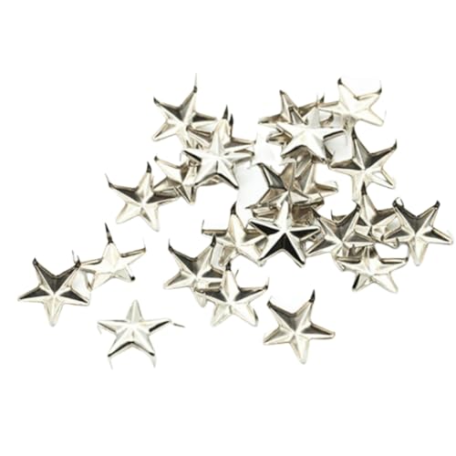 100 Stück/Packung fünfzackige Sternnieten Metall Stern Nieten Dekoration für Handwerk 100 Stück/Packung fünfzackige Sternnieten Metall Stern Nieten Dekoration für Handwerk von Kalttoy