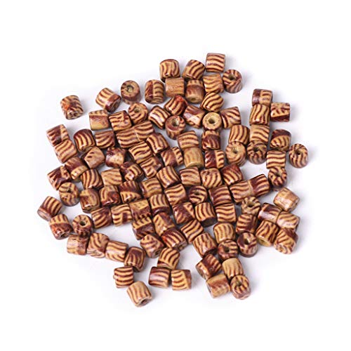 100 Stück Holzperlen für Schmuck, Halsketten, Armbänder, lose Abstandshalter, 5 mm von Kalttoy