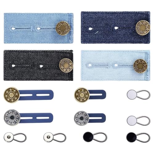 14 x Vintage-Metallknöpfe, Jeans-Expander, Stretch-Knöpfe für Kleid, Mantel 14 x Vintage-Metallknöpfe, Jeans-Expander, Stretch-Knöpfe für Kleid, Mantel von Kalttoy
