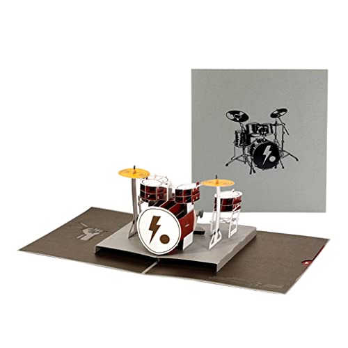 3D-Instrumentententrommel-Grußkarte mit Umschlag-Set, Handschrift, Dankeskarte von Kalttoy