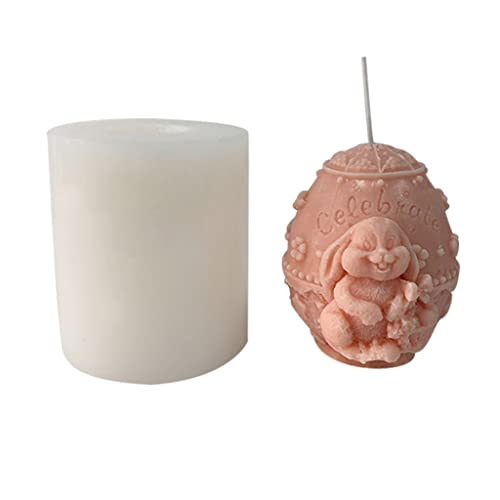 3D-Kaninchenei-Form, handgefertigte Seife, Silikonform, Gips, Harz, Basteln, Basteln 3D-Kaninchenei-Form, handgefertigte Seife, Silikonform, Gips, Harz, Basteln, Basteln von Kalttoy