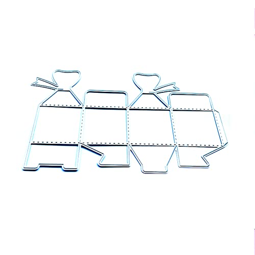 3D-Schleife, Süßigkeitenschachtel, genähte Metall-Stanzschablone, handgefertigt, faltbar, für Etui, Prägewerkzeug, Stanzformen, Scrapbooking, Papierkarten, Vorlage, Dekoration, Handwerk 3D-Schleife, Süßigkeitenschachtel, genähte Metall-Stanzschablone, handgefertigt, faltbar, für Etui, Prägewerkzeug, Stanzformen, Scrapbooking, Papierkarten, Vorlage, Dekoration, Handwerk von Kalttoy