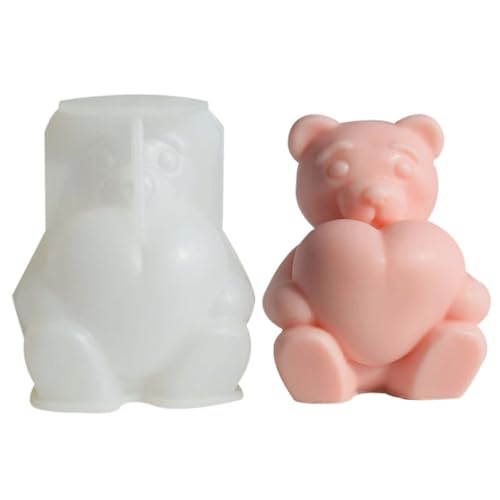 3D-Silikonform in Bärenform für Kerzen, Gips, Epoxidharz, Kerzenform von Kalttoy