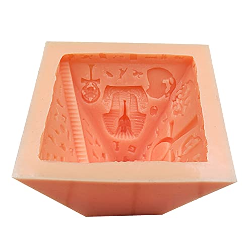 3D-Silikonform mit ägyptischer Pyramidenform, handgefertigt, Fondant, Gips, Form für Seife, Schokolade, Eis, Dessert 3D-Silikonform mit ägyptischer Pyramidenform, handgefertigt, Fondant, Gips, Form für Seife, Schokolade, Eis, Dessert von Kalttoy