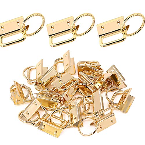 50 Stück für Schlüssel-Hardware mit Schlüsselring-Set für Taschen, Armbänder, Band-Webbi von Kalttoy