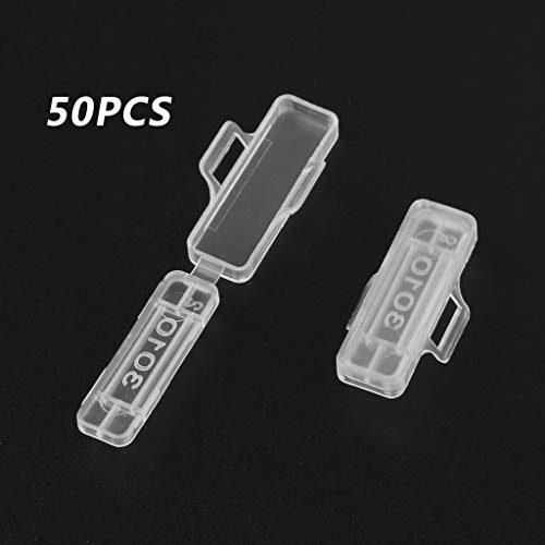 50 Stück wasserdichte, transparente Kabelschilder, Etiketten, Display-Identifikationsbox 50 Stück wasserdichte, transparente Kabelschilder, Etiketten, Display-Identifikationsbox von Kalttoy